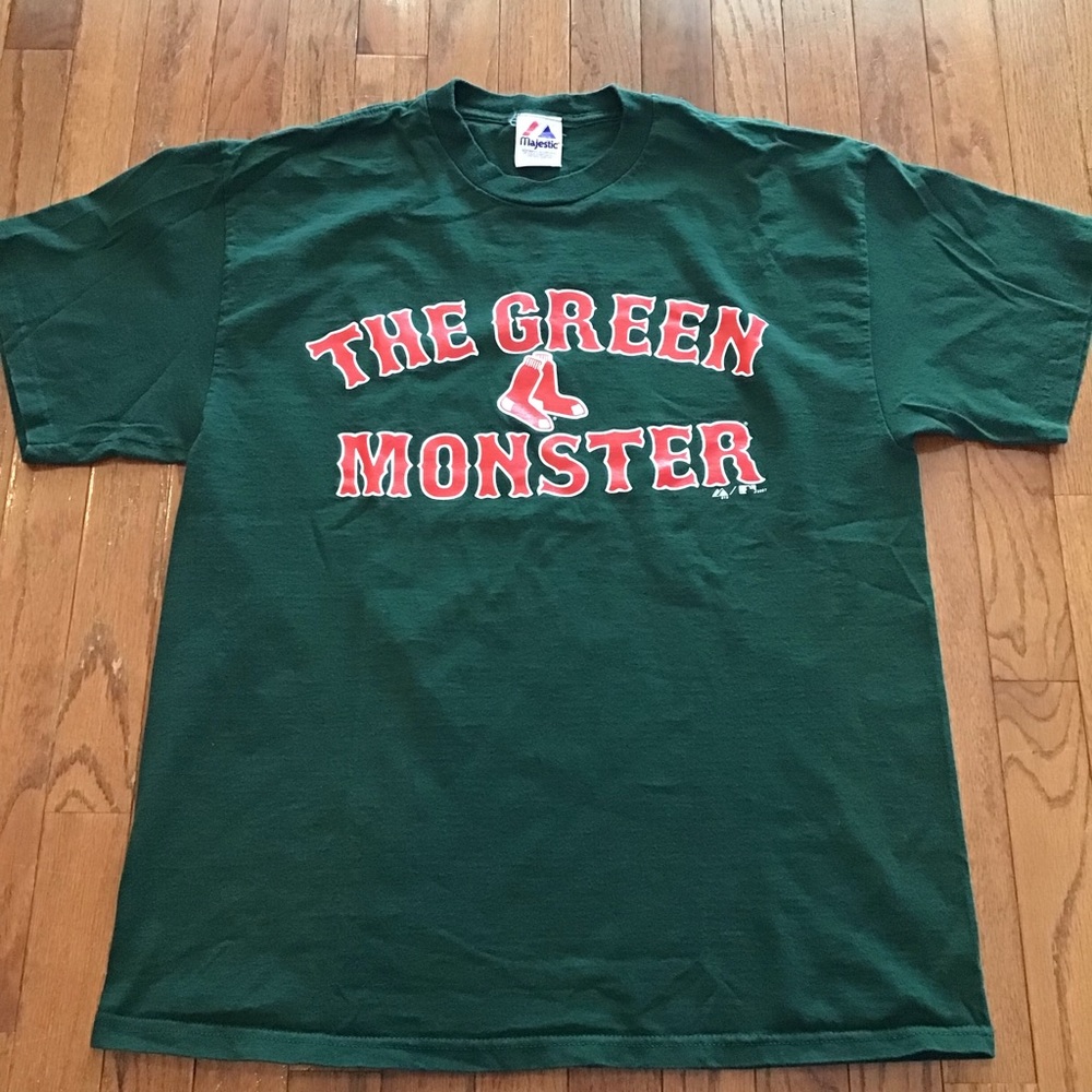 Vintage 2000s Majestic Green Monster Fenway Park Red Sox Shirt - Mens Large